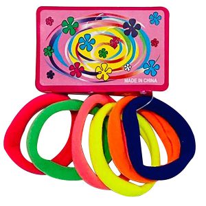کش مو رنگی سایز بزرگ - 6 عددی